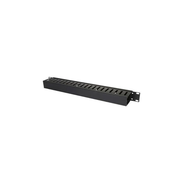 Administrador de cables horizontal de 1U SmartRack - Finger Duct con tapa