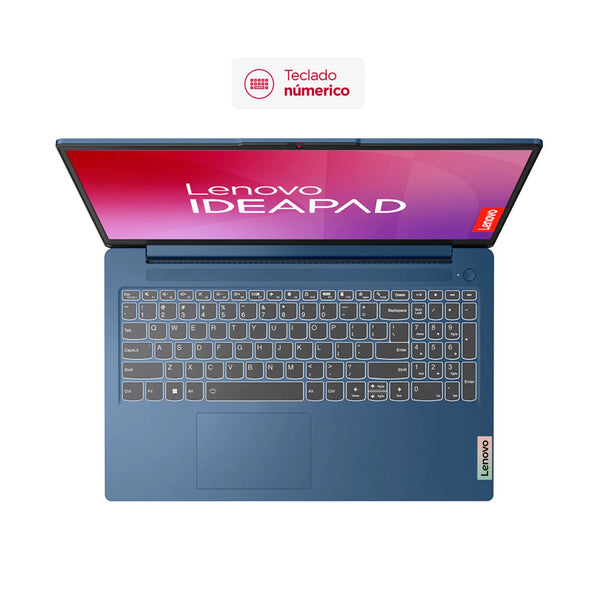 Portátil Lenovo IP Slim 3 15ABR8 AMD Ryzen 7 5825U 15,6 Pulgadas FHD Memoria 16GB Estado Solido 512GB Windows 11 Home Color Azul