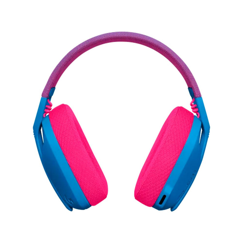Diadema LOGITECH G435 Gaming Inalambricos Con Usb portable COLOR Azul Y Rosado