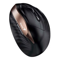 Mouse GENIUS Ergo  8250 Dorado Tipo: Optico/Botones: 6/Resolucion: 800 / 1200 / 1600 DPI/Interfaz: 2.4 GHz/Puerto USB/Alcance: 10 metros (sin interrumpir)/Alimentacion: 1 pila AA (incluida)/Medidas: 111.2 x 78.3 x 73.8 mm/Peso: 97 gr