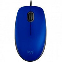 Mouse Alambrico M110 Silent Logitech Optico Azul
