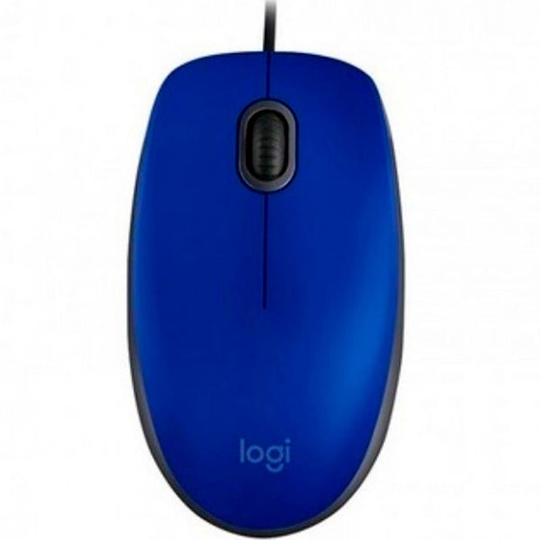 Mouse Alambrico M110 Silent Logitech Optico Azul