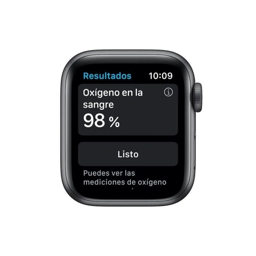 Apple Watch Series 6 (GPS) - Caja de aluminio en gris espacial de 40 mm - Correa deportiva negra - Talla única