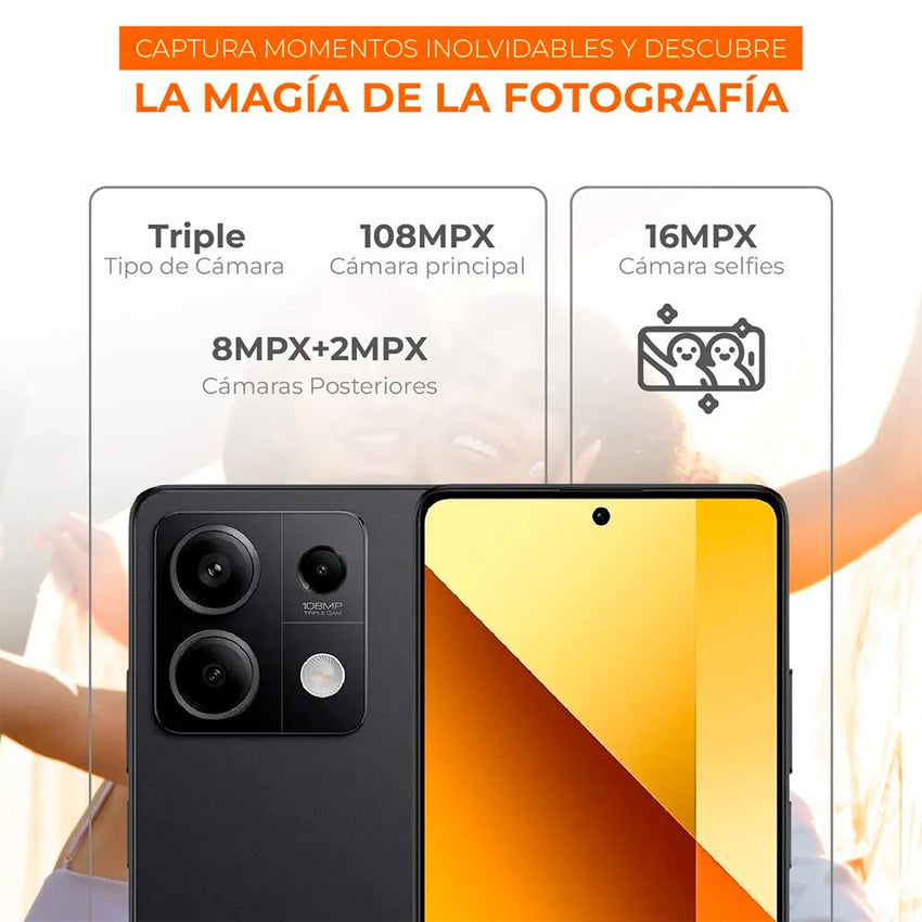 Celular Xiaomi Note 13 5G Graphite Black 8GB + 256GB