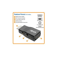 Convertidor Adaptador de Video HDMI a VGA con Audio