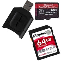 Micro sd kingston React Plus más lector MobileLite Plus UHS-I 64GB