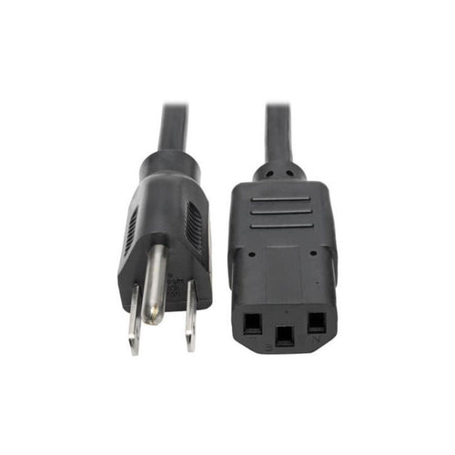 Cable de Alimentación de CA para Computadora de Escritorio, NEMA 5-15P a C13 - 13A, 125V, 16 AWG, 61 cm [2 pies], Negr