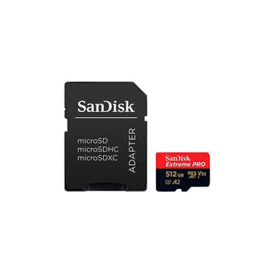 Tarjeta MicroSD SanDisk Extreme Pro 512GB UHS-I con adaptador hasta 200MB/s lectura A2 U3 V30