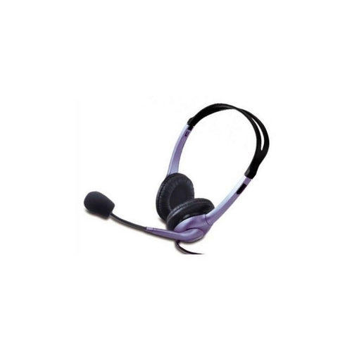 Audífono Diadema Genius HS-04S 2 Plug 3.5mm Azul-Negro