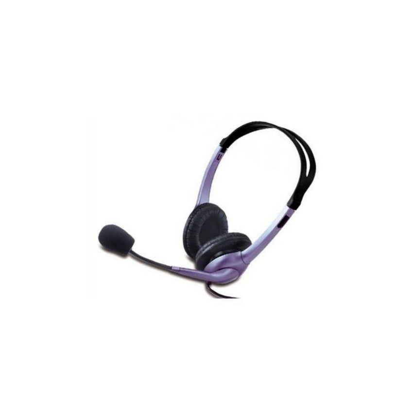 Audífono Diadema Genius HS-04S 2 Plug 3.5mm Azul-Negro