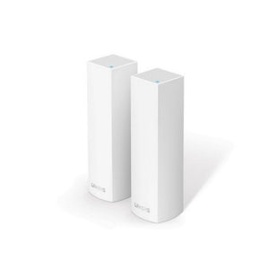 AC4400 2PK TriBand  Linksys Velop -  Sistema Wi-Fi en malla para todo el hogar (paquete por dos nodos, tribanda, instalación guiada por App,Sistema modular, gestión de red por App), Tri-Band , 802.11a/b/g/n/ac Wi-Fi Standards,Up to 8800 Mbps Wi-Fi Data Th