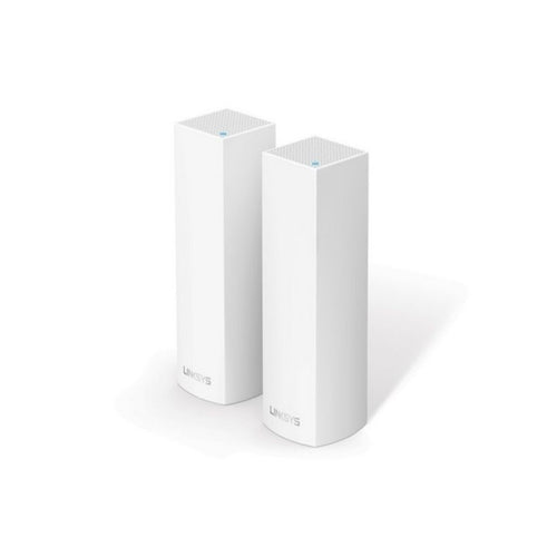 AC4400 2PK TriBand  Linksys Velop -  Sistema Wi-Fi en malla para todo el hogar (paquete por dos nodos, tribanda, instalación guiada por App,Sistema modular, gestión de red por App), Tri-Band , 802.11a/b/g/n/ac Wi-Fi Standards,Up to 8800 Mbps Wi-Fi Data Th