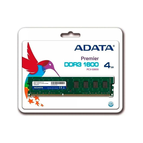 ADATA Memoria Ram Pc 4GB Ddr3 1600 Mhz