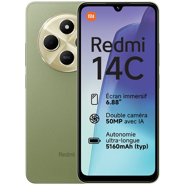 Celular Xiaomi Redmi 14C Sage Green 4GB + 128GB