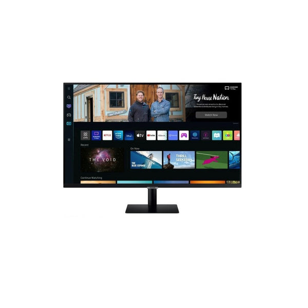 SAM MONITOR SAMSUNG PLANO  SMART Tamaño de Pantalla 32   Color: Negro 1920*1080,   1 MS 60 HZ,   Microsoft 365, Tap View, Workspace, Parlantes incorporados HDMI 1.4. Puertos USB (2), WiFi, Bluetooth