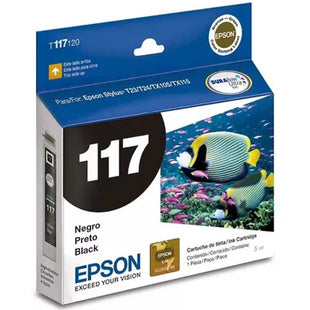Cartucho  Epson T117120-AL - Stylus Black T23 / Tx105 / T24 / Tx115  Aprox 180 PG