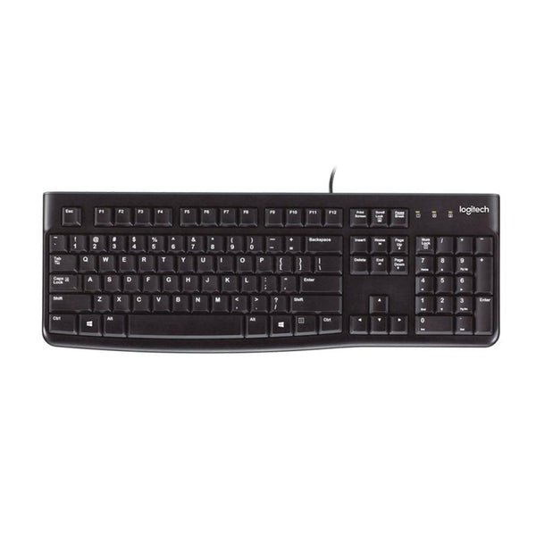 Teclado LOGITECH K120 QWERTY COLOR  Negro