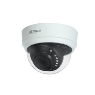 Camara Dahua Domo, 5MP, Lente fijo 2,8mm, 4en1 (CVI/TVI/AHD/CVBS), Plastico, Smart IR20m, 12VDC.