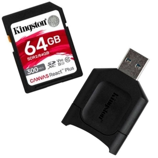 Micro sd kingston React Plus más lector MobileLite Plus UHS-I 64GB