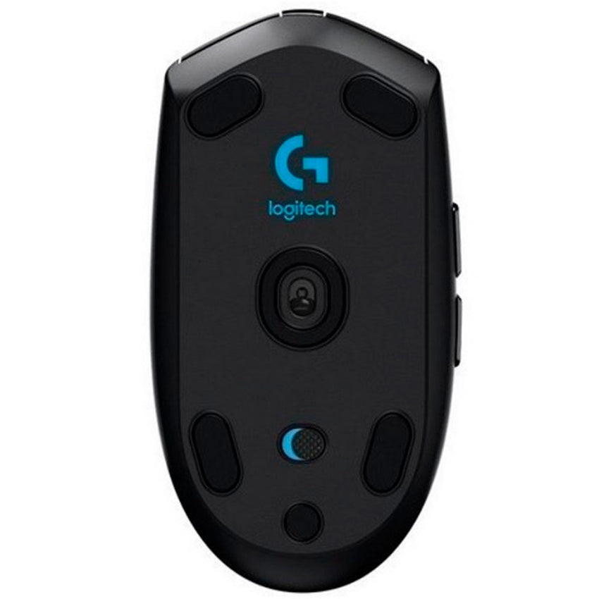 MOUSE G305 LIGHTSPEED Logitech Gaming Inalámbrico Receptor USB 12000DPI Compatible Win-Mac Sensor HERO 6Botones Programables Garantía 2Años-NEGRO