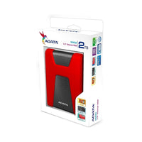 ADATA DISCO EXTERNO ANTIGOLPES HD650 2TB ROJO