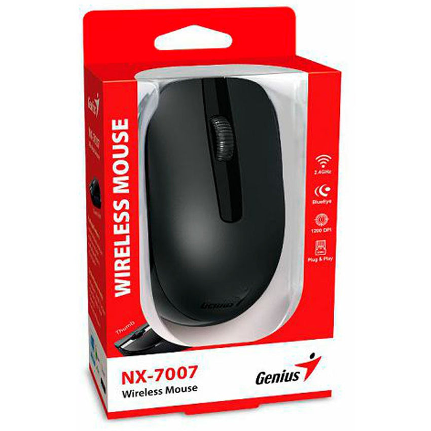 Mouse GENIUS NX-7007 Inalámbrico 2.4 Optico COLOR Negro