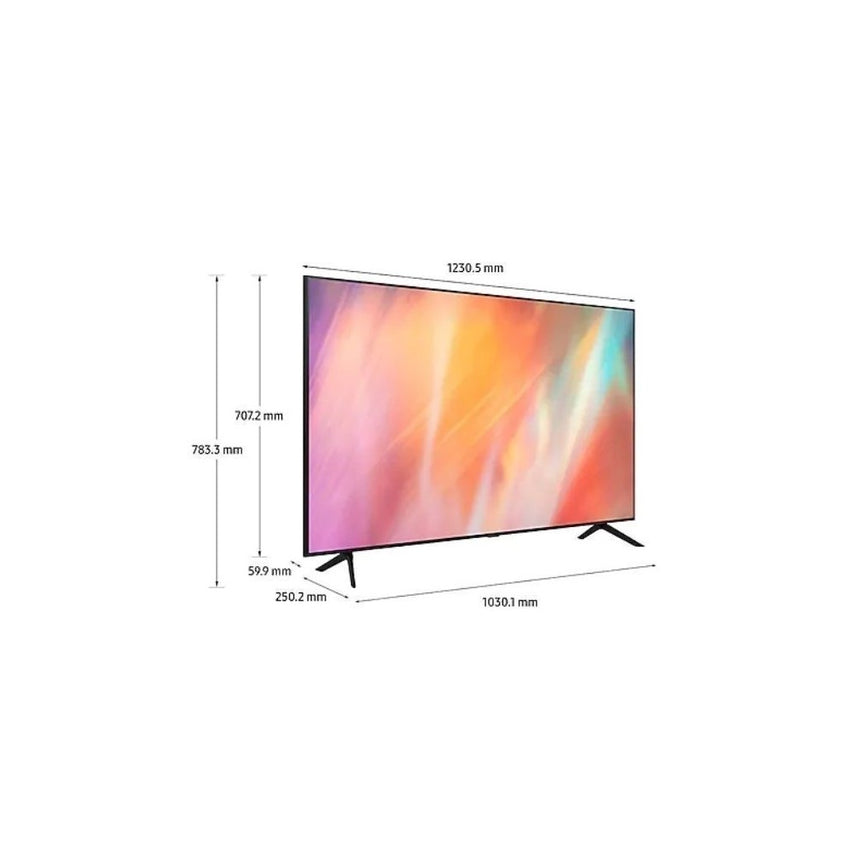 Televisor Samsung FLAT LED Smart TV 55 pulgadas UHD 4K  /3,840 x 2,160 / DVB-T2 / Bluetooth/ AirPlay 2 / Bixby / HDMI x 3/ USB x1 /LAN/abre y edita archivos de Office/ Garantía 1 año