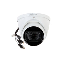 Camara Dahua Domo, 4MP, Lente Motorizado 2.7mm–12 mm, 4en1 (CVI/TVI/AHD/CVBS), Metal, DWDR, Smart IR60m, Microfono incorporado, IP67, 12VDC.