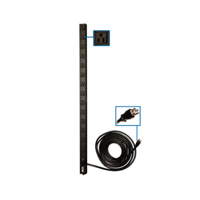 TRP PDU MONOFASICO 15A 120V PARA INSTA VERTICAL NEMA 5-15R