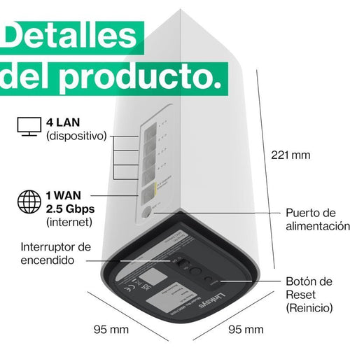VELOP 1 NODO MESH TRI BAND WIFI 7 MBE7000 BE11000