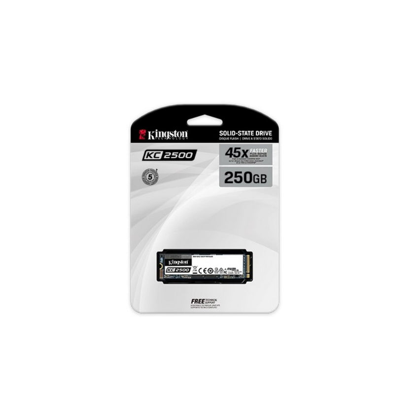 Unidad de estado solido ssd kingston KC2500 250GB M.2 PCIe NVMe