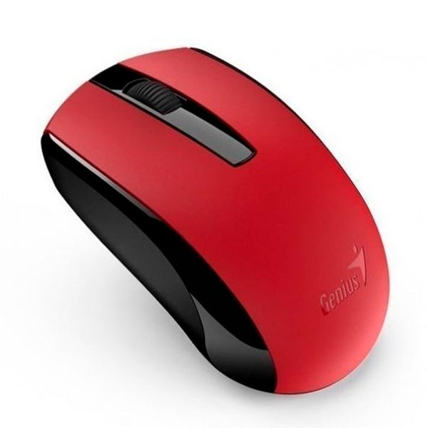 Mouse Genius Eco-8100 Inalámbrico Rojo