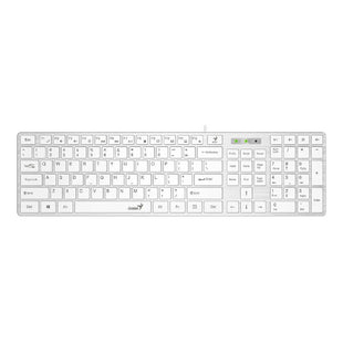 Teclado GENIUS slimStar 126,SP,USB,WHITE