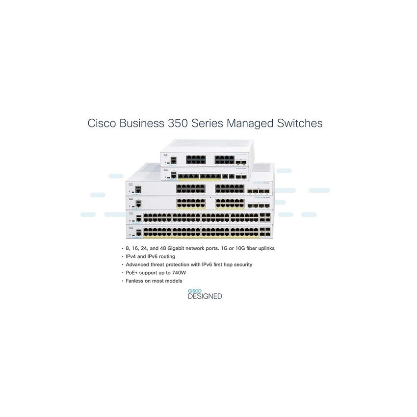 CBS350 Managed 8-port GE, PoE, 2x1G Combo