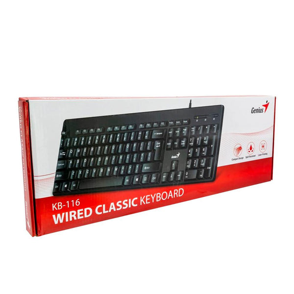 Teclado GENIUS Clasico USB COLOR Negro