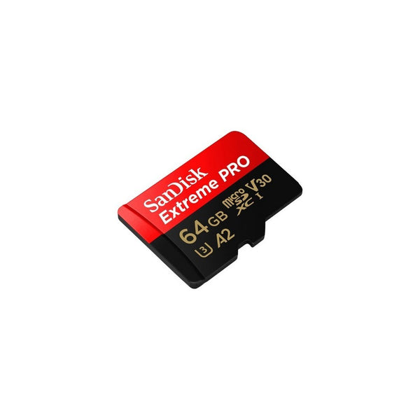 Tarjeta microSD SanDisk Extreme Pro UHS-I 64GB C10, U3, V30, A2