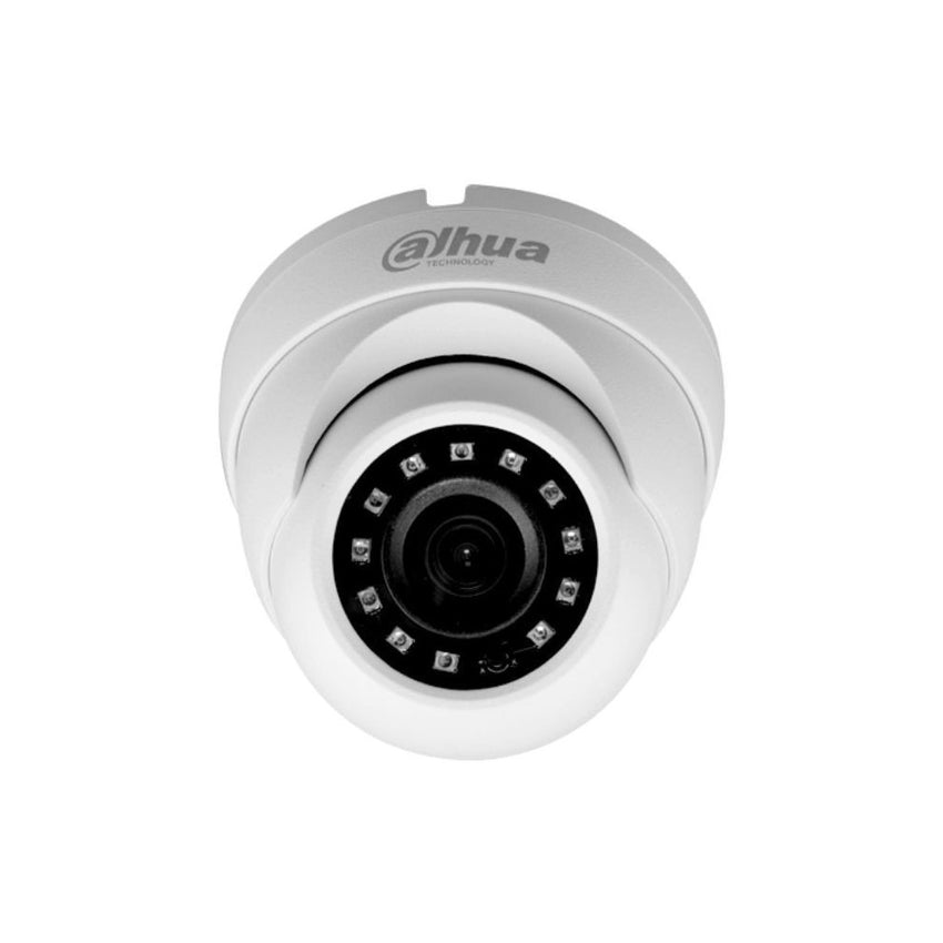 Camara Dahua Domo,2MP, Lente fijo 3,6mm, 4en1 (CVI/TVI/AHD/CVBS), metal, Smart IR30m, IP67, 12VDC.