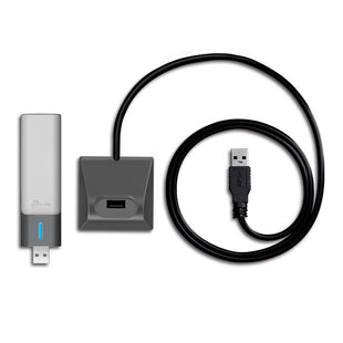Adaptador de red TPLINK AX1800 High Gain Dual Band Wi-Fi 6 USB Adapter SPEED: 1201 Mbps at 5 GHz + 574 Mbps at 2.4 GHz SPEC: High Gain External Antennas, USB 3.0, Cradle with Extension Cable FEATURE: MU-MIMO, OFDMA, WPA3