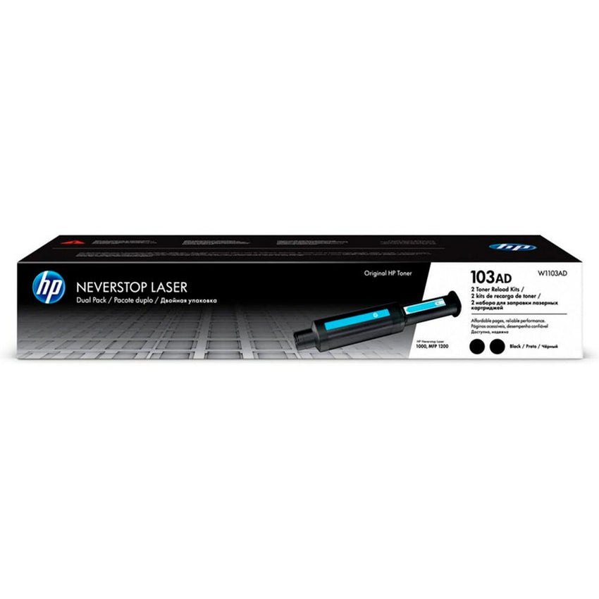 Kit Hp Regarga De Toner Negro Neverstop Laser 1000, 1200 2.500 Pag X 2 Unidades