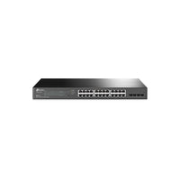 Switch TP-LINK Inteligente JetStream 24-Port Gigabit Smart PoE+ Switch with 4 SFP Slots