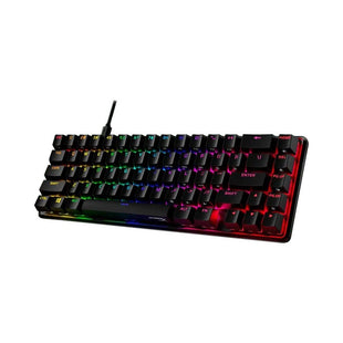 Teclado Gamer HYPERX Idioma Inglés Con Luz RGB COLOR Negro
