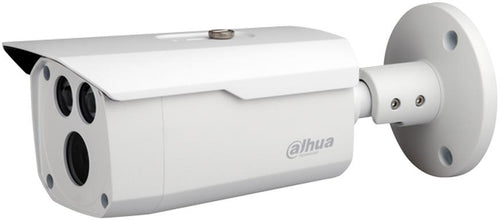 Camara Dahua Bullet, 4MP, Lente fijo 3,6mm, 4en1 (CVI/TVI/AHD/CVBS), Metal, DWDR, Smart IR80m, IP67, 12VDC.