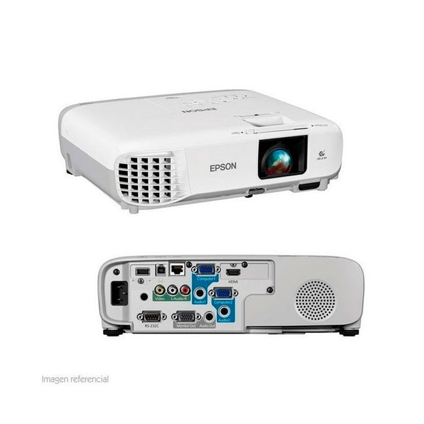 Video proyector Epson Power Lite X39/Tecnología: 3LCD/(3.500 lumens en Blanco y Color - Resolución XGA 1024 x 768) tiene RJ45