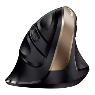 Mouse GENIUS Ergo  8250 Dorado Tipo: Optico/Botones: 6/Resolucion: 800 / 1200 / 1600 DPI/Interfaz: 2.4 GHz/Puerto USB/Alcance: 10 metros (sin interrumpir)/Alimentacion: 1 pila AA (incluida)/Medidas: 111.2 x 78.3 x 73.8 mm/Peso: 97 gr