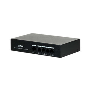 Switch PoE 5 puertos 10/100, 4 puertos PoE, 36 watts / Carcaza metálica