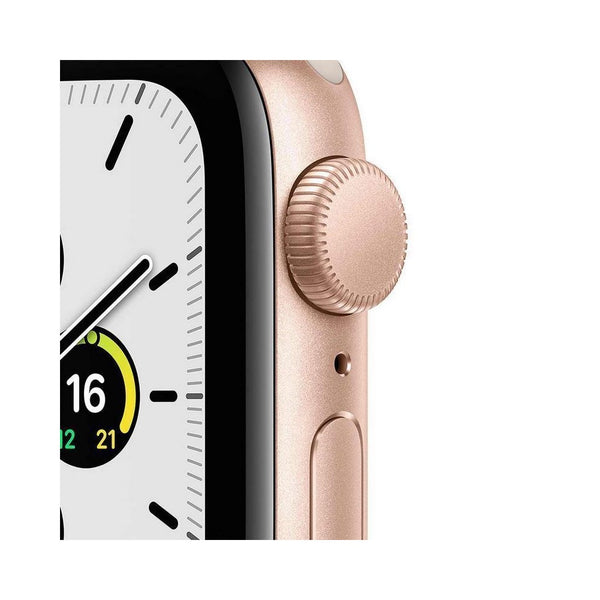 Apple Watch SE (GPS) - Caja de aluminio en oro de 40 mm - Correa deportiva blanco estrella - Talla única