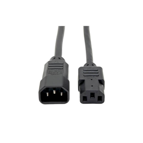Cable de Alimentación para PDU, C13 a C14 - 10A, 250V, 18 AWG, 61 cm [2 pies], Negro