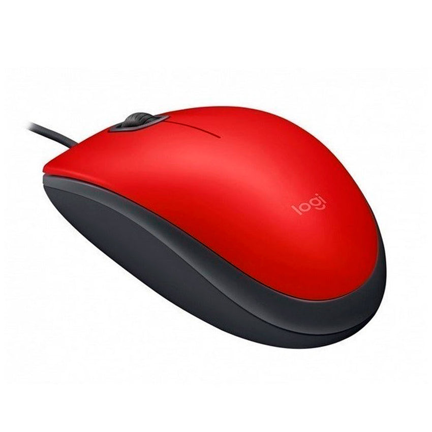 Mouse Alambrico M110 Silent Logitech Optico Rojo