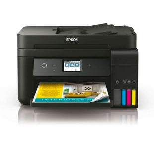 Multifuncional Epson Ecotank L6191 Color de botellas. Conectividad USB/ Inalámbrica/ Imprime/ Copia/ Fax/ Ethernet. Velocidad impresión máxima: Negro 33 ppm y Color 20 ppm