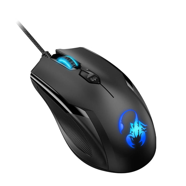 Mouse Gamer Genius Ammox X1-600 Alambrico   Negro retroiluminado